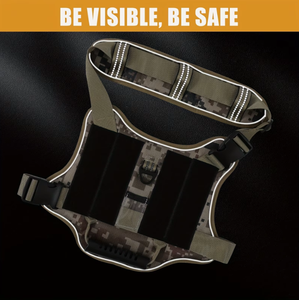 Arnés Táctico para Perro de Servicio con Asa de Control, Sin Tirones, Ajustable, Reflectante, para Paseo y Entrenamiento Fácil - Product Image 5
