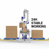 Paletizador Robótico JINWEI DS-CR35-U de 35 kg y 2246 mm, Resistente, IP67, CE UL, 8 piezas/min, ISO 10218, para la Industria Química y de Fertilizantes
