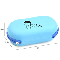 Vente chaude, étui à lunettes en EVA personnalisable avec logo OEM, portable, 16*6*5.6cm, fermeture éclair de haute qualité, étui à lunettes de soleil pour enfants avec bandoulière