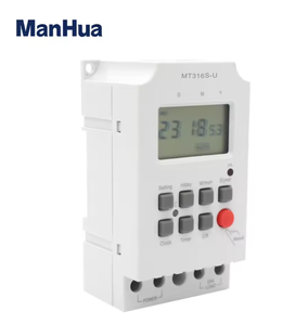 ManHua 220VAC 25A MT316S-U DIN-Schienen Programmierbarer <span class=keywords><strong>Timer</strong></span> mit LCD Tages-/Monats-/Jahres-Zeitschaltuhr - Product Image 3