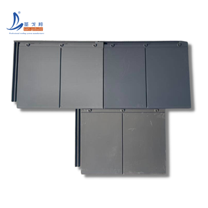 Tuiles de toit en plastique en vente, style traditionnel chinois, toit doré, noir, gris, <span class=keywords><strong>rouge</strong></span>, tuiles de toiture chinoises pour temple - Product Image 1