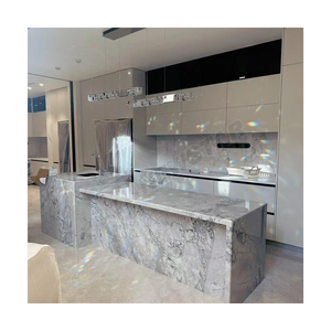 Comptoir de cuisine moderne en marbre Calacatta Viola personnalisé Newstar, îlot en marbre - Product Image 5