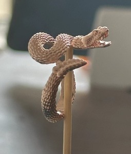 朋克风格可调节蛇形戒指哥特式夸张蛇形立体开口指环男女万圣节首饰 - Product Image 4