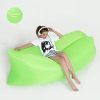 Sofá cama inflable de bolsillo para exteriores, colchón inflable portátil de inflado rápido para camping, festivales de música y reuniones familiares