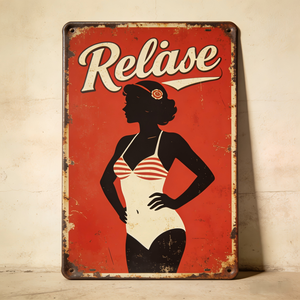 Insegne Metalliche Retrò Personalizzate per Garage, Offerta Esclusiva all'Ingrosso, Insegne Metalliche con Ragazze Pin-up - Product Image 2