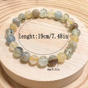 Bracelet en pierre naturelle avec perles de verre colorées, bijoux Feng Shui pour l'alignement et la prospérité, pour les grossistes, option d'expédition assurée - Product Image 1