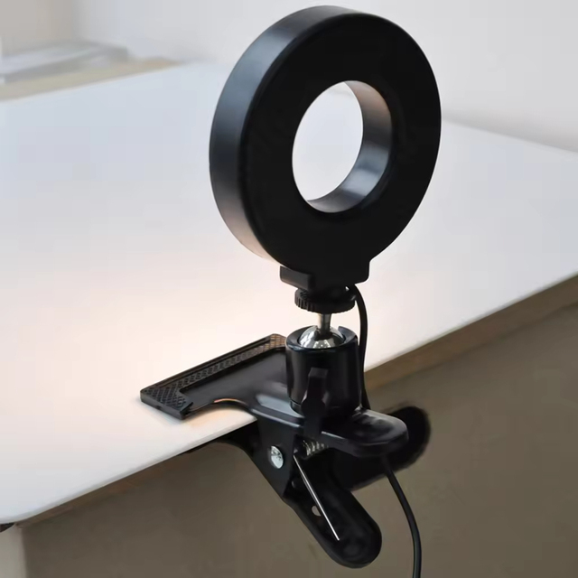 LeadLush Newest Rechargeable Selfie Ring Light 6/8 Inch Clip-On LED Fill Light Portable Mobile Phone Accessory