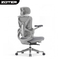 Chaise de bureau pivotante robuste et moderne en maille, réglable, pliable en un clic, design ergonomique premium, soutien lombaire, pour hôtel
