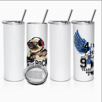 Gobelets de voyage isothermes en acier inoxydable à double paroi de 20 oz pour sublimation, pour café et boissons