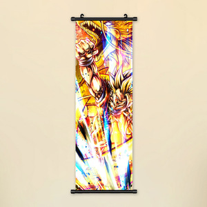 Affiche murale en tissu 70*25cm, 3500 motifs, Anime japonais <span class=keywords><strong>Dragon</strong></span> <span class=keywords><strong>Ball</strong></span> Goku Vegeta, Peintures, Poster mural déroulable - Product Image 3