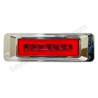 HST-20172 Rectangle Chrome 6 LED 6.3 ''dynamique voiture camion remorque côté marqueur feux arrière clignotant universel voyants lumineux