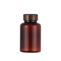 Vente en gros de flacons en plastique pour pilules pour animaux de compagnie, brun noir, 50 ml, 60 ml, 80 ml, 100 ml, 120 ml, 150 ml, 175 ml, 200 ml, 250 ml, 300 ml
