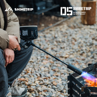 Allumeur multifonctionnel coupe-vent Shinetrip pour le camping avec tête rotative, pistolet à pulvérisation tactique gonflable