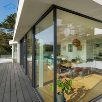 Ventana Panorámica Personalizada de Aluminio con Doble Acristalamiento, Insonorizada, en Forma de Arco, Circular o Triangular, Estándar Estadounidense, para Villa