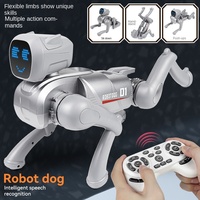 Perro Robot Inteligente X1AI con Expresiones Faciales LED, Control por Voz, Programable, Modelo Eléctrico de Plástico, Juguete para Mayores de 14 Años