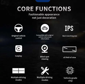 Pannello cruscotto digitale Cluster virtuale CockPit LCD tachimetro per Chevrolet Cruze Lacetti <span class=keywords><strong>Classic</strong></span> Lacett 2009-2014 - Product Image 4