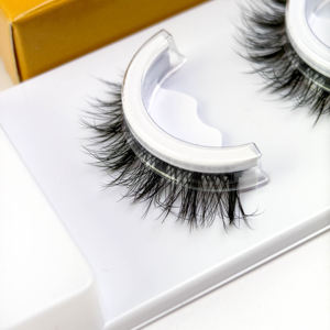 Nouveaux <span class=keywords><strong>cils</strong></span> pré-collés durables de 3 à 7 jours, faits à la main, à appliquer soi-même, vente en gros, colle noire autocollante, <span class=keywords><strong>cils</strong></span> naturels - Product Image 2