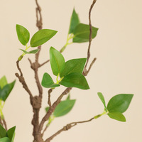 AL-6003 ZUOYI 44CM Latex Artificielle Nouvelles Branches Séchées En Mousse Tendre Bourgeons Feuille De Plante pour La Maison Table