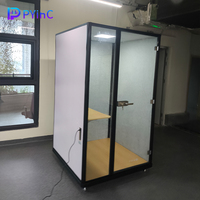 PYinC |   Cabine de bureau insonorisée mobile et fixe & cabine téléphonique modulaire - Idéale pour une personne pour passer des appels et travailler à l'intérieur.