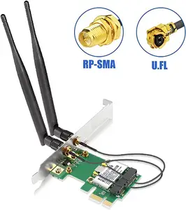 هوائي واي فاي خارجي مزدوج النطاق G وdghz مكسب عالي 3bi omni wifi موصل SMA معزز إشارة wifi هوائي