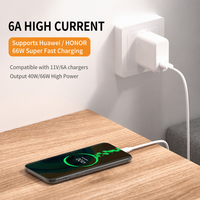 Câbles de charge rapide USB-A vers Type-C 6A 66W 480 Mbps avec transfert de données, 1M 1.5M 2M avec TPE pour téléphones mobiles iPhone