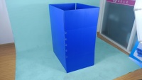 Caisse de manutention pliable en PP alvéolaire, conteneur logistique en plastique réutilisable pour le transport en entrepôt