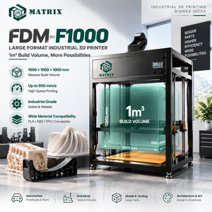 Nouvelle imprimante 3D FDM 1000x1000x1000mm avec nivellement automatique pour le prototypage industriel de grandes pièces, production à assemblage réduit - Product Image 1