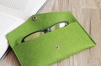 Étui à lunettes et lunettes de soleil unisexe en fibre avec rangement pour maquillage, plusieurs couleurs