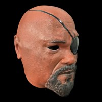 Cosplay Personnage Réaliste Noir Chef Nick Fury Masque Anime Film S.H.I.E.L.D. Fête d'Halloween Leader en gros