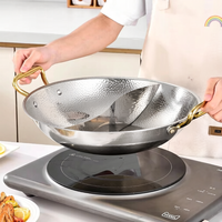 Marmite à fondue Yuanyang professionnelle en acier inoxydable avec compartiments, grande capacité pour cuisinière à gaz, pour soupes et bouillons parfumés