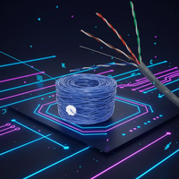 Câble réseau RJ45 CAT5 CAT5e CAT6 CAT6e CAT7 BC CCA UTP FTP SFTP de haute qualité à prix d'usine
