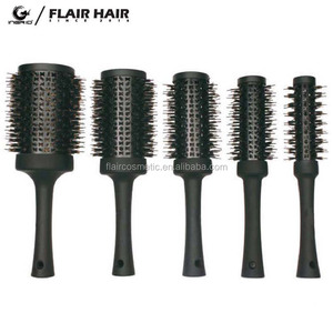 Salon care new design plastic ceramic hair brush with private logo