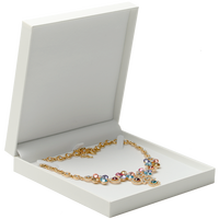 FANXI vente en gros boîte à bijoux avec logo personnalisé blanc nouvelle arrivée bague collier pendentif boîte d'emballage de bijoux boîte à bijoux en papier fantaisie