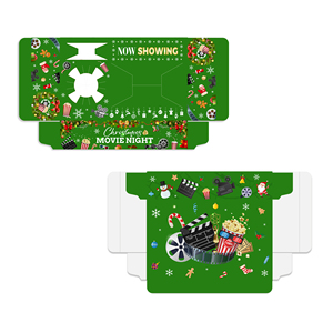 Huancai <span class=keywords><strong>12</strong></span> pièces plateaux <span class=keywords><strong>de</strong></span> collation <span class=keywords><strong>de</strong></span> noël pop-corn bonbons porte-boisson papier boîtes en carton pour <span class=keywords><strong>film</strong></span> nuit fournitures <span class=keywords><strong>de</strong></span> fête <span class=keywords><strong>de</strong></span> noël - Product Image 2