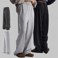 Pantalon décontracté pour homme style vintage délavé effet neige patchwork rétro streetwear brodé – Vente chaude en gros usine