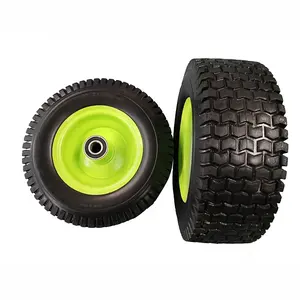 13x5.00-6 grass pu foam tyre on wheel for lawnmower wheel quad ATV trailer cart wheel