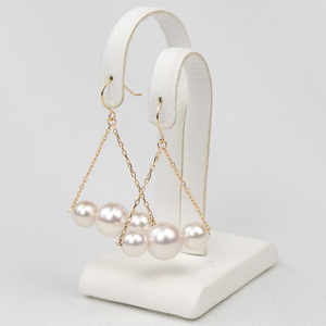 Pendientes de Perlas Akoya Clásicas Japonesas de Alta Calidad al por Mayor para Mujer, Diseño de Joyería Popular para Bodas y Fiestas - Product Image 2