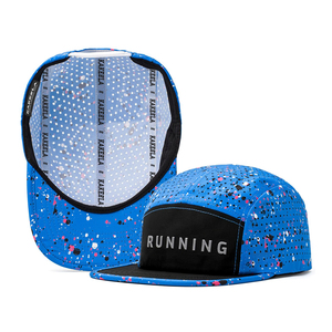 Casquette de baseball en PVC avec impression de peinture personnalisée en nylon SNAPBACK imperméable à l'eau pour extérieur - Product Image 2