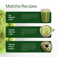 Poudre de thé vert Matcha biologique de qualité cérémonielle supérieure en vrac pour marque privée, vente en gros