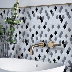 Autocollant en vinyle amovible <span class=keywords><strong>pour</strong></span> panneau mural décoratif 3D en cristal imperméable avec texture en écailles <span class=keywords><strong>de</strong></span> poisson <span class=keywords><strong>pour</strong></span> conception murale <span class=keywords><strong>de</strong></span> <span class=keywords><strong>salle</strong></span> <span class=keywords><strong>de</strong></span> <span class=keywords><strong>bain</strong></span> - Product Image 3