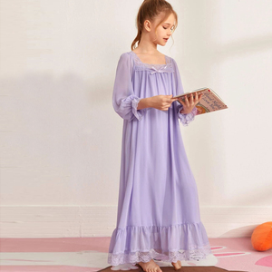 <span class=keywords><strong>Camicia</strong></span> <span class=keywords><strong>da</strong></span> <span class=keywords><strong>Notte</strong></span> in Pizzo di Alta Qualità per Bambina, Abito Traspirante per la <span class=keywords><strong>Notte</strong></span> Autunnale - Product Image 2