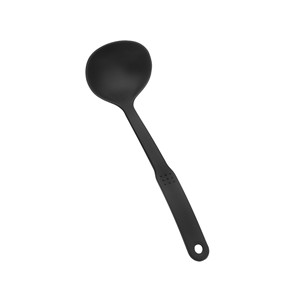 Cucchiaio da portata nero, grande utensile da cucina antiaderente per mescolare la zuppa - Product Image 1