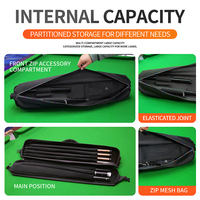 Sac de transport pour bâton de billard souple de grande capacité personnalisé sac de rangement pour bâton de queue de billard 1/2 sac de queue de billard