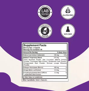 משלוח מהיר, תוסף גובה OEM GMP, כמוסות לבריאות העצם לבני נוער עם סידן, מולטי ויטמין וקולגן, כמוסות לגדילה לגובה - Product Image 2