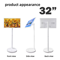 Écran tactile mobile de 27 pouces et 32 pouces, téléviseur intelligent, téléviseur portable pour une utilisation en intérieur, vente directe d'usine en libre-service