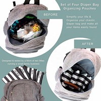 Sac humide rayé imperméable pour les couches de bébé Maillots de bain et les essentiels de voyage
