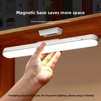 Lampe de bureau LED rechargeable par USB, télécommande, 3 modes de couleur, lampe magnétique réglable en ABS, lumière protectrice pour les yeux avec batterie