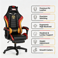 Chaises de jeu ergonomiques à dossier en mousse à mémoire de forme, chaises de course à prix abordable, accoudoirs réglables, support cervical, chaises de bureau à domicile
