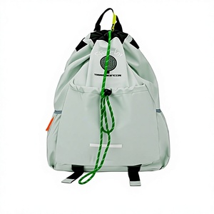 Sac à dos léger unisexe de couleur unie avec cordon de serrage pour sports de plein air, randonnée, étudiants et réduction de la charge - Product Image 1