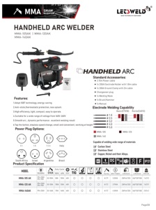 LETSWELD Nuevo Soldador <span class=keywords><strong>de</strong></span> Arco Portátil Mini Inverter IGBT MMA 120A 110V/220V, Máquina <span class=keywords><strong>de</strong></span> <span class=keywords><strong>Soldar</strong></span> <span class=keywords><strong>de</strong></span> 1.6-3.2mm con 1 Año <span class=keywords><strong>de</strong></span> Garantía - Product Image 5